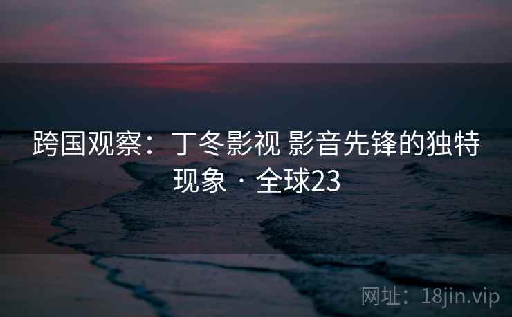 跨国观察：丁冬影视 影音先锋的独特现象 · 全球23